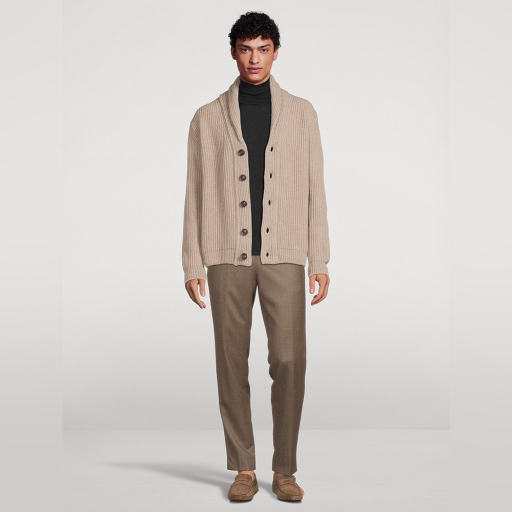 JACK VICTOR
Stayner Cashmere And Wool Shawl Cardigan - Picture 2 of 6